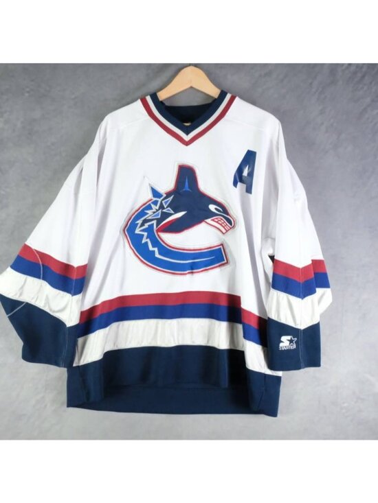 Starter Other - Vancouver Canucks Jersey Mens XL Bieksa #3 Starter NHL Western